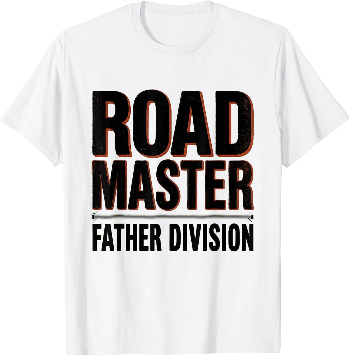 Men's Roadmaster Father Division Funny Train Enthusiast Model T-Shirt - White
