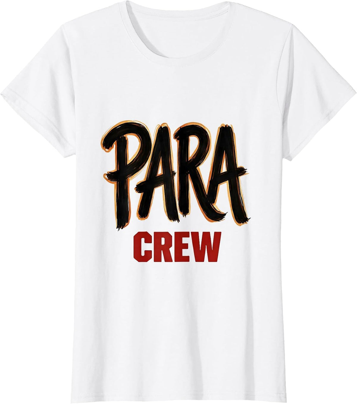 Women's Para Crew Heartfelt Paraprofessional Teacher Aide T-Shirt - White