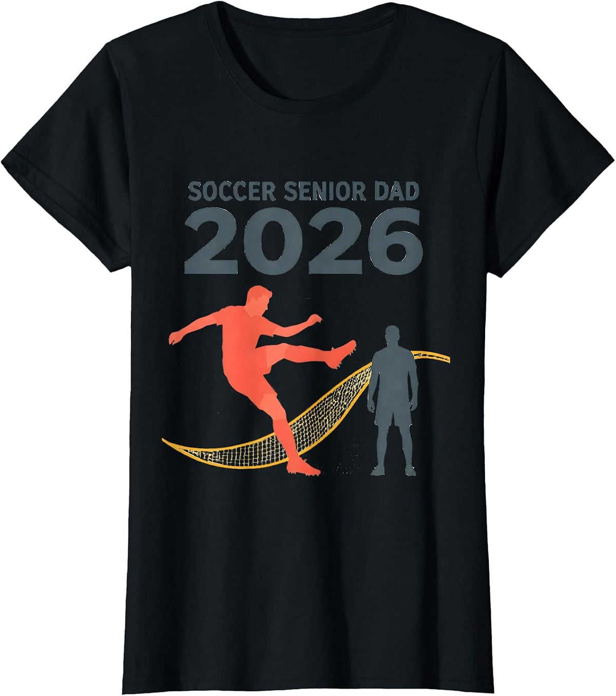 Soccer Senior Dad 2026 Class Of 2026 Graduation Pride T-Shirt - Black