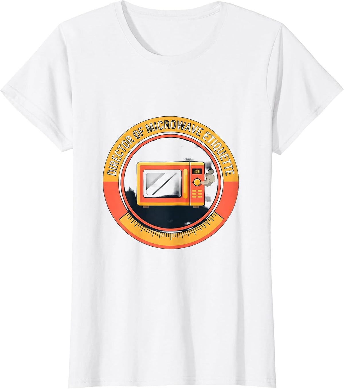 Director Of Microwave Etiquette Funny Office Worker T-Shirt - White
