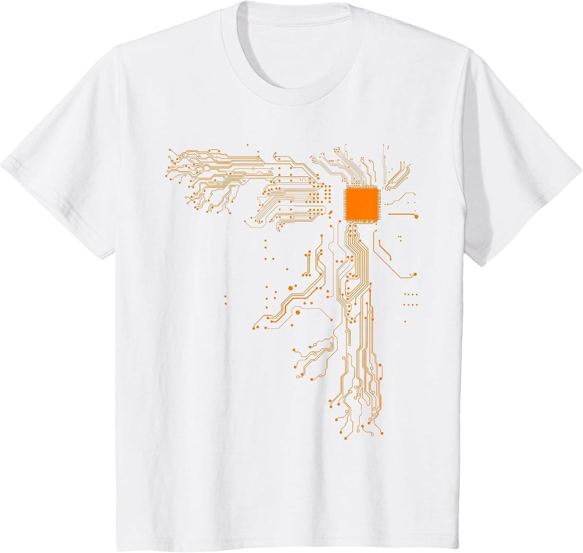 Heart of the Tech Nerd Computer Core Processor T-Shirt T-Shirt - White