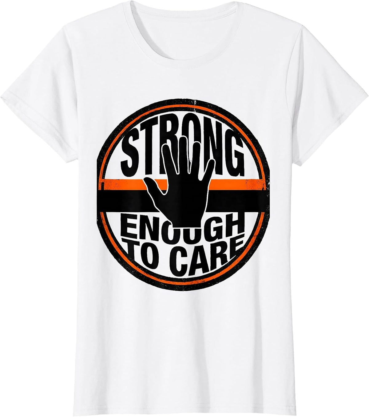 Women's Strong Enough To Care Paraprofessional Design T-Shirt - White