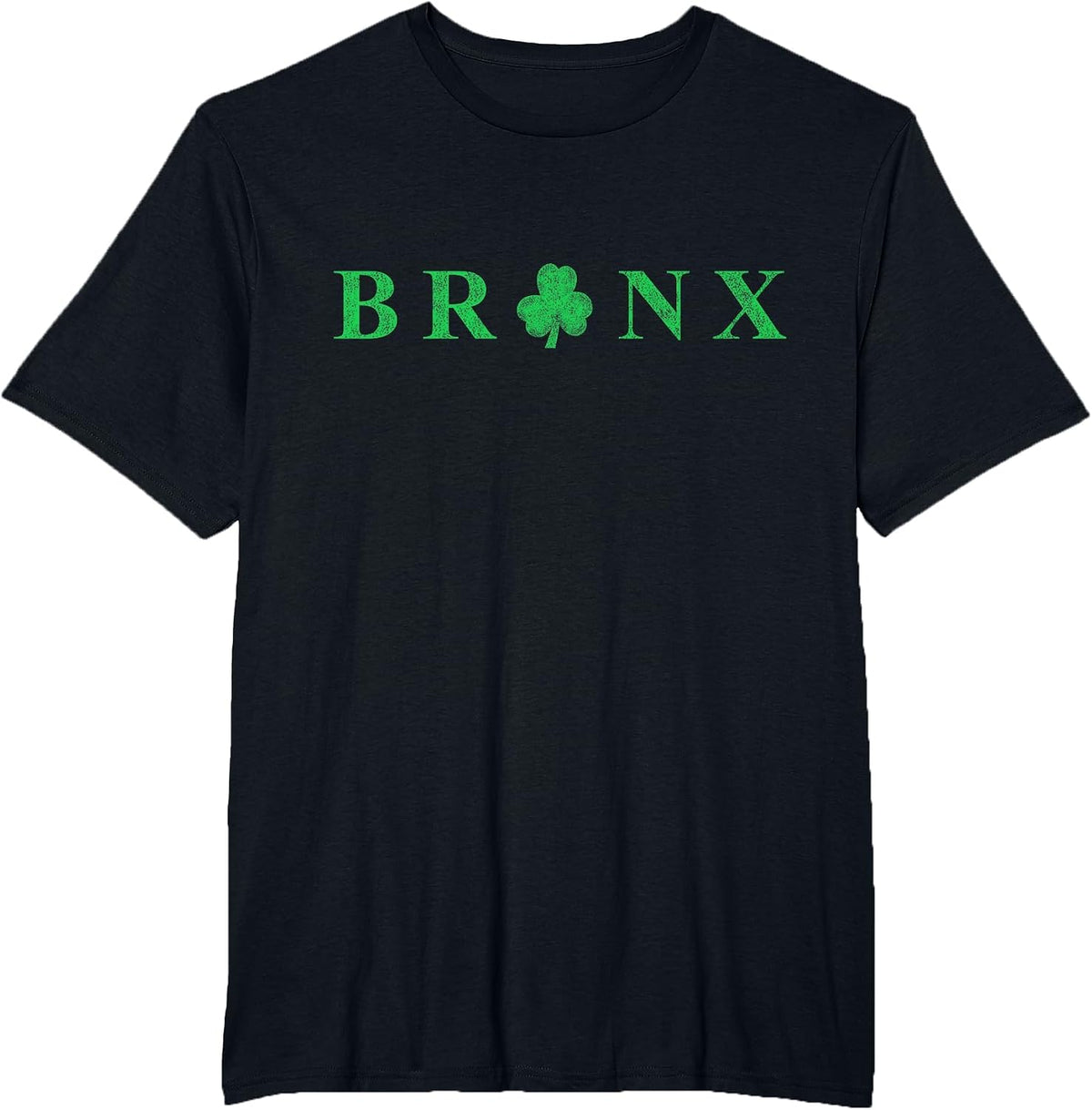 Bronx New York St. Patrick's Day Irish Shamrock T-Shirt - Black