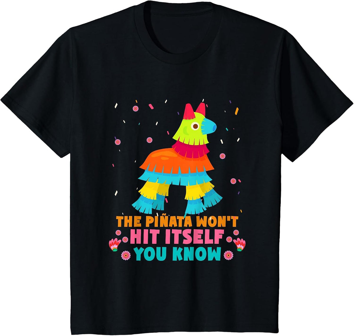 Pinata Funny Cinco De Mayo Mexican Party Fiesta T-Shirt - Black