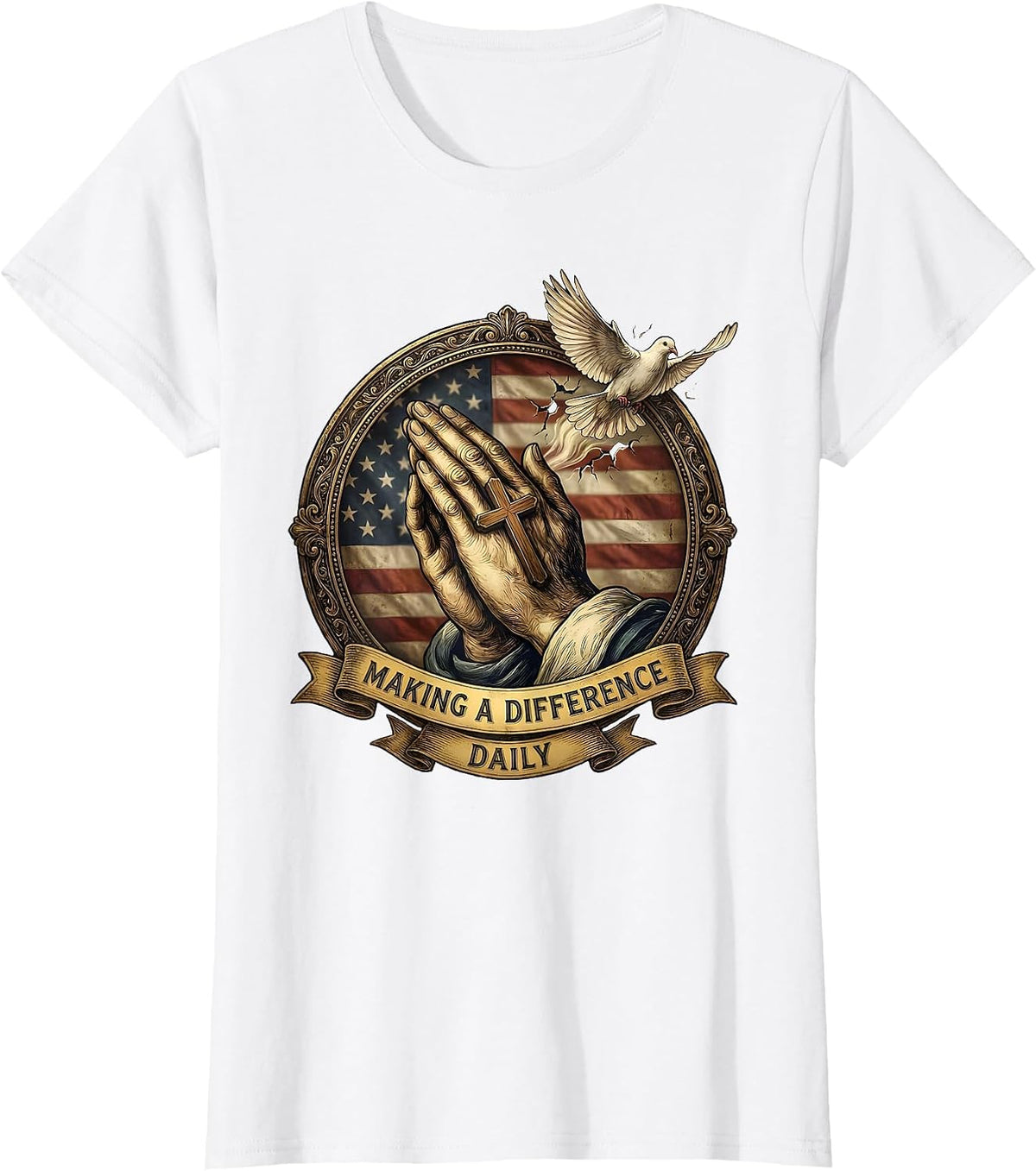 Making a Difference Daily Paraprofessional Design T-Shirt - White
