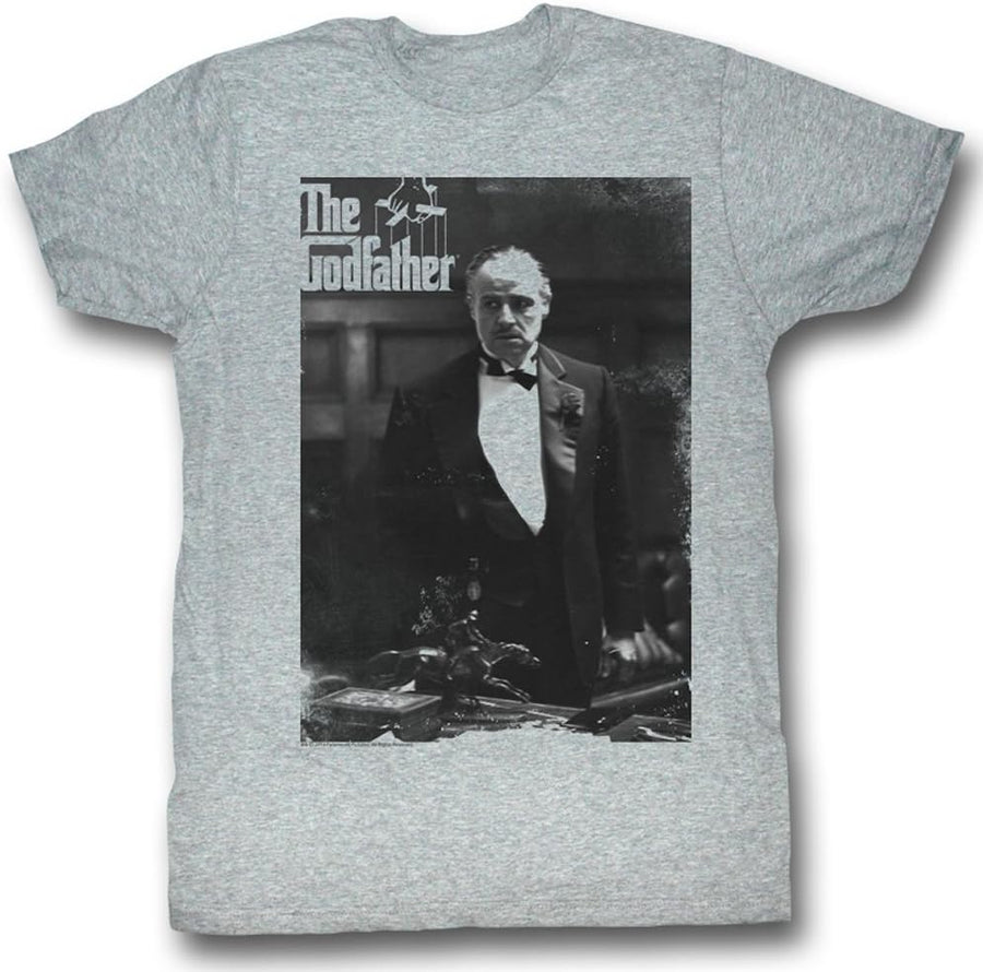 A&E Designs The Godfather Shirt The Don Again Adult Heather Grey Tee T-Shirt - Heather Grey