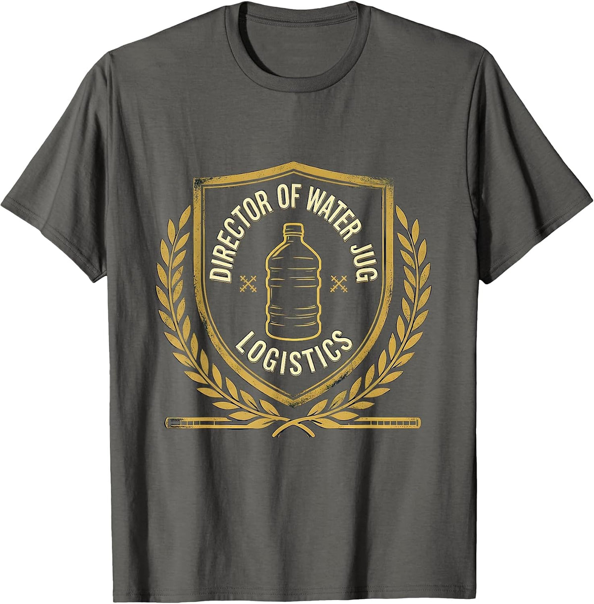 Director Of Water Jug Logistics Funny Marching Band Mom T-Shirt - Asphalt Grey