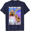 IDK How Much Longer I Can Slay Capybara T-Shirt - Navy Blue