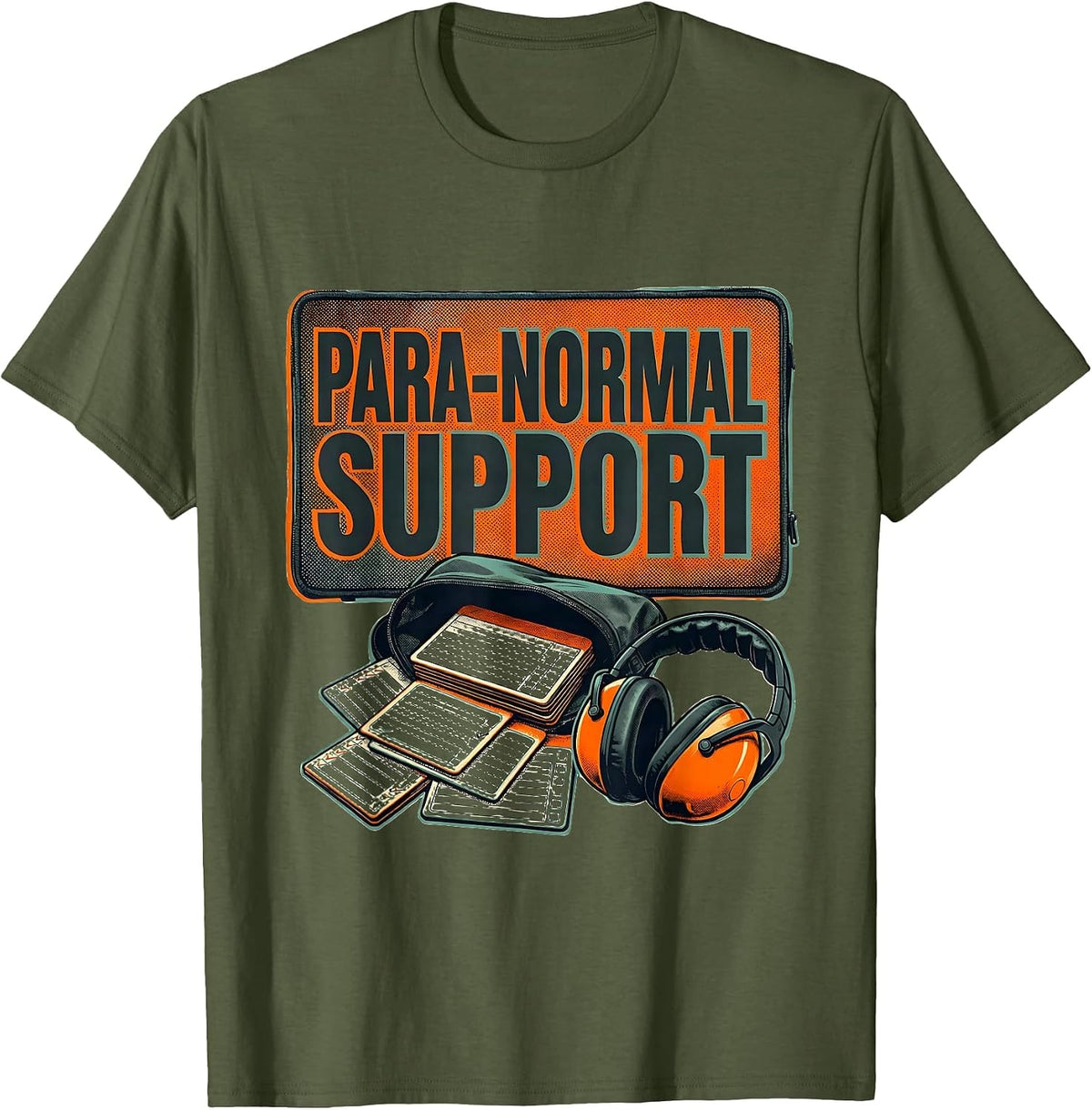 Men's Para-Normal Support Funny Paraprofessional Goose SPED T-Shirt - Olive Green