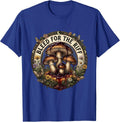 Bleed for the Riff Death Metal Graphic Design T-Shirt - Royal Blue
