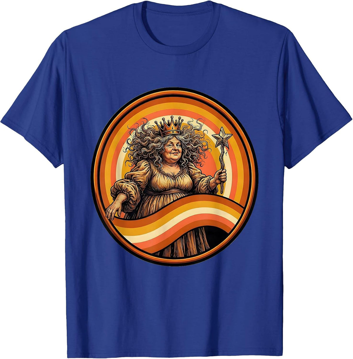 Men's Disheveled Fairy Godmother Broken Wand Graphic T-Shirt - Royal Blue