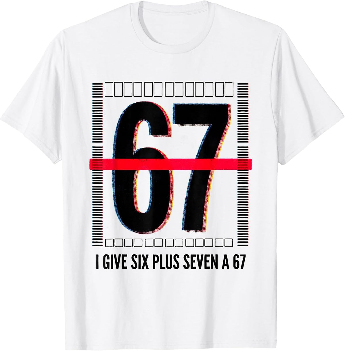 Men's I Give Six Plus Seven A 67 Funny Teacher Meme School Humor T-Shirt - White