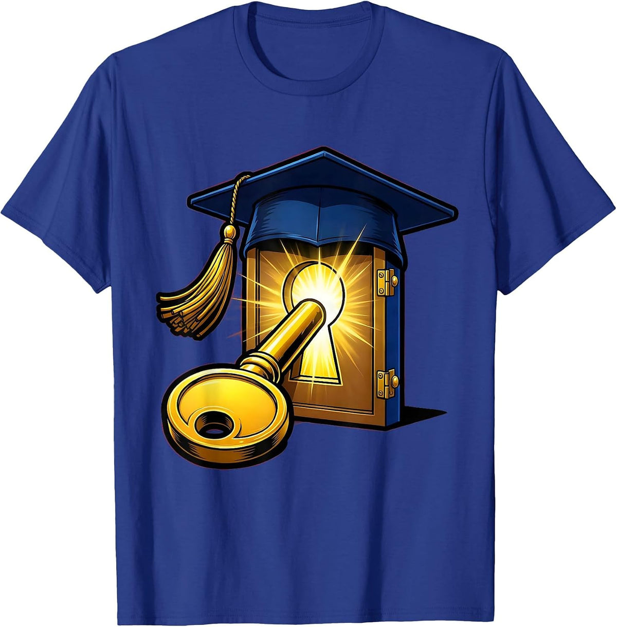 Paraprofessional Key to Education Graduation Gift T-Shirt - Royal Blue