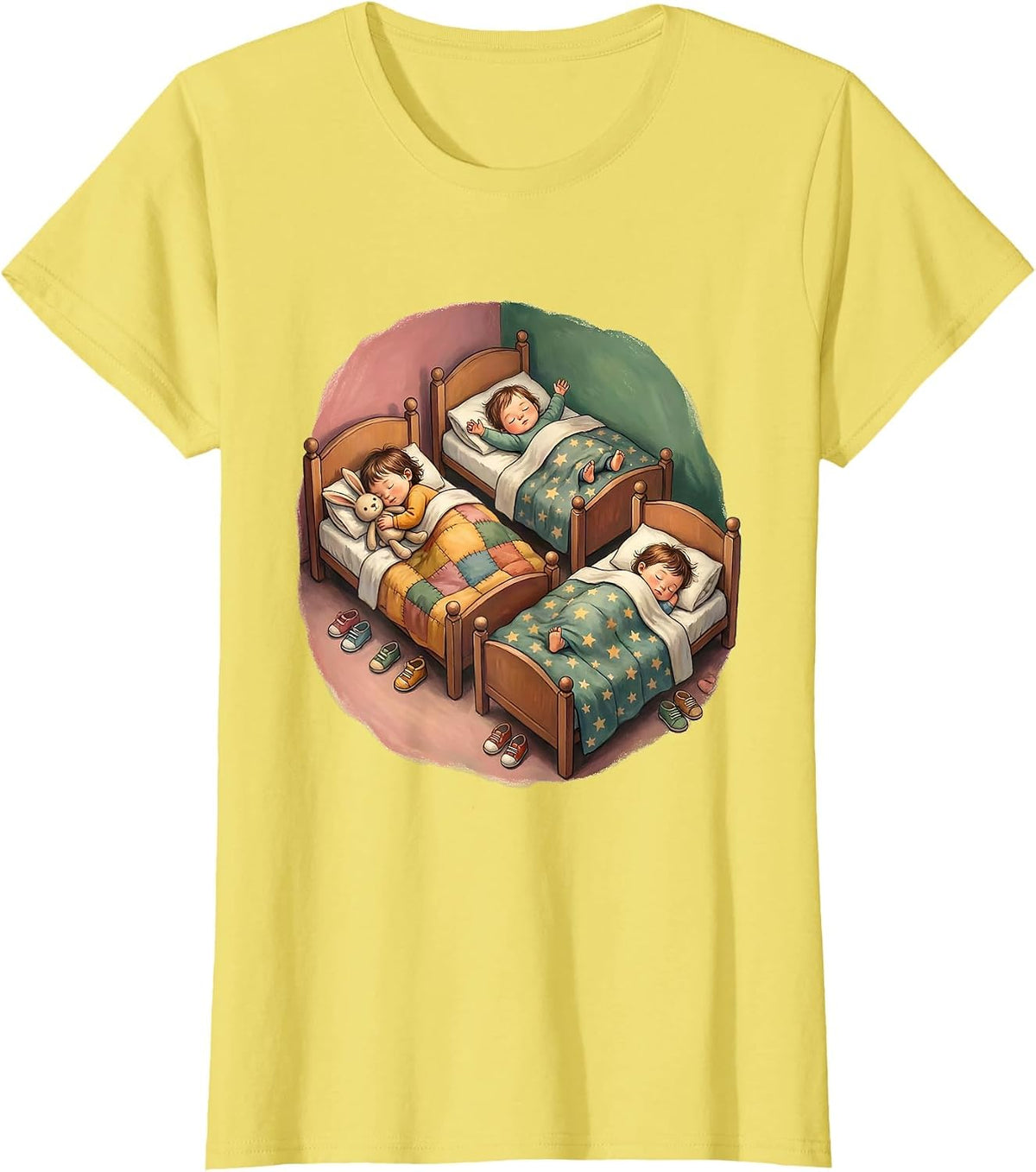 Women's Daycare Teacher Nap Time Sleeping Toddlers Gift T-Shirt - Lemon Yellow