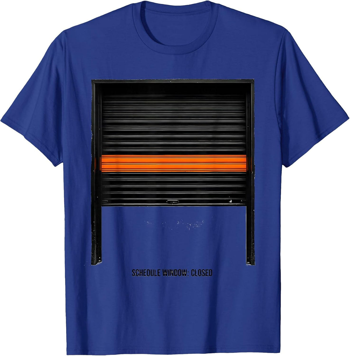 Men's Schedule Window: Closed Groovy School Counselor Retro Humor T-Shirt - Royal Blue