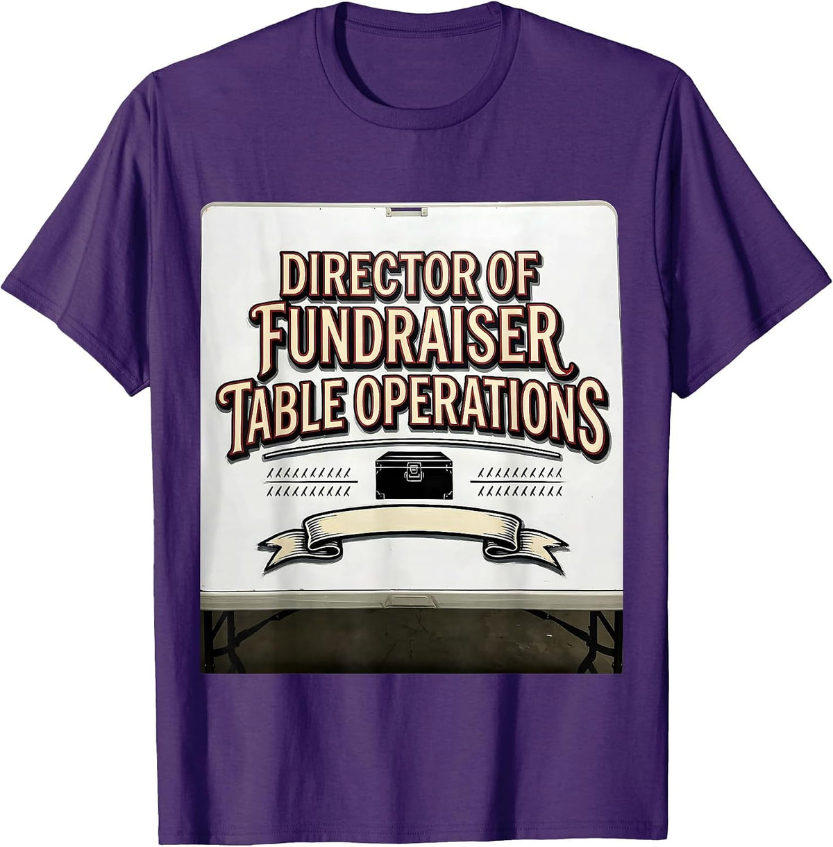 Men's Director Of Fundraiser Table Operations Band Mom T-Shirt - Purple