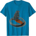 Groundhog Weather Gauge Editorial Conceptual Humor T-Shirt - Sapphire Blue
