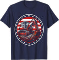 Labor Day Bulldozer Construction Site Graphic T-Shirt - Navy Blue