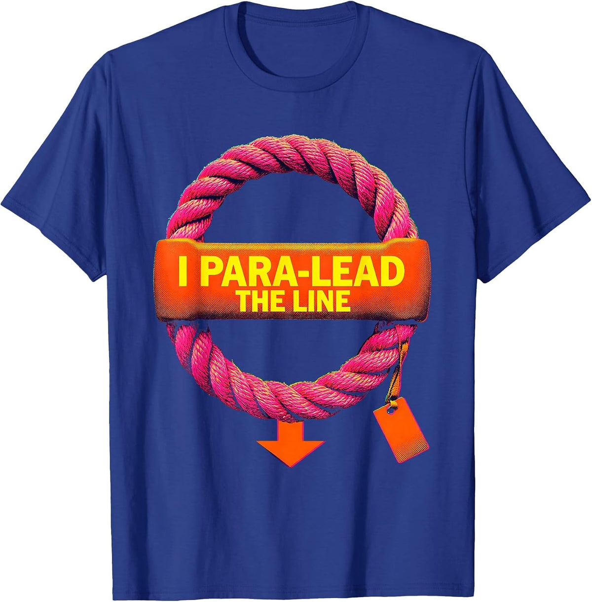 Men's I Para-Lead The Line Funny Paraprofessional Para Life T-Shirt - Royal Blue