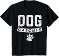 Funny Dog Catcher Costume Halloween Dog Catcher T-Shirt - Black