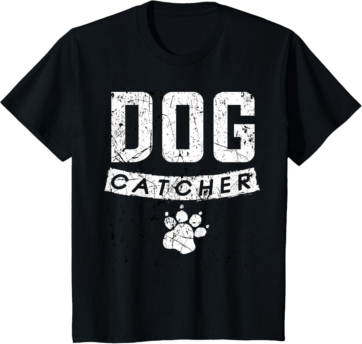 Funny Dog Catcher Costume Halloween Dog Catcher T-Shirt - Black