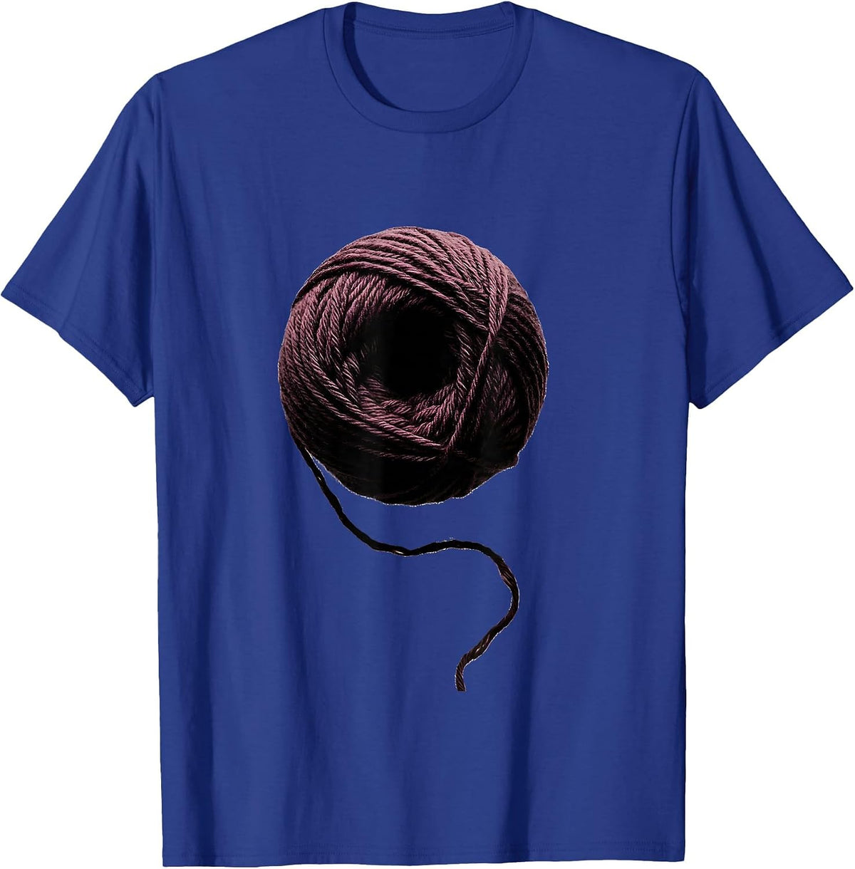 Mental Health Awareness Unraveling Yarn Graphic T-Shirt - Royal Blue