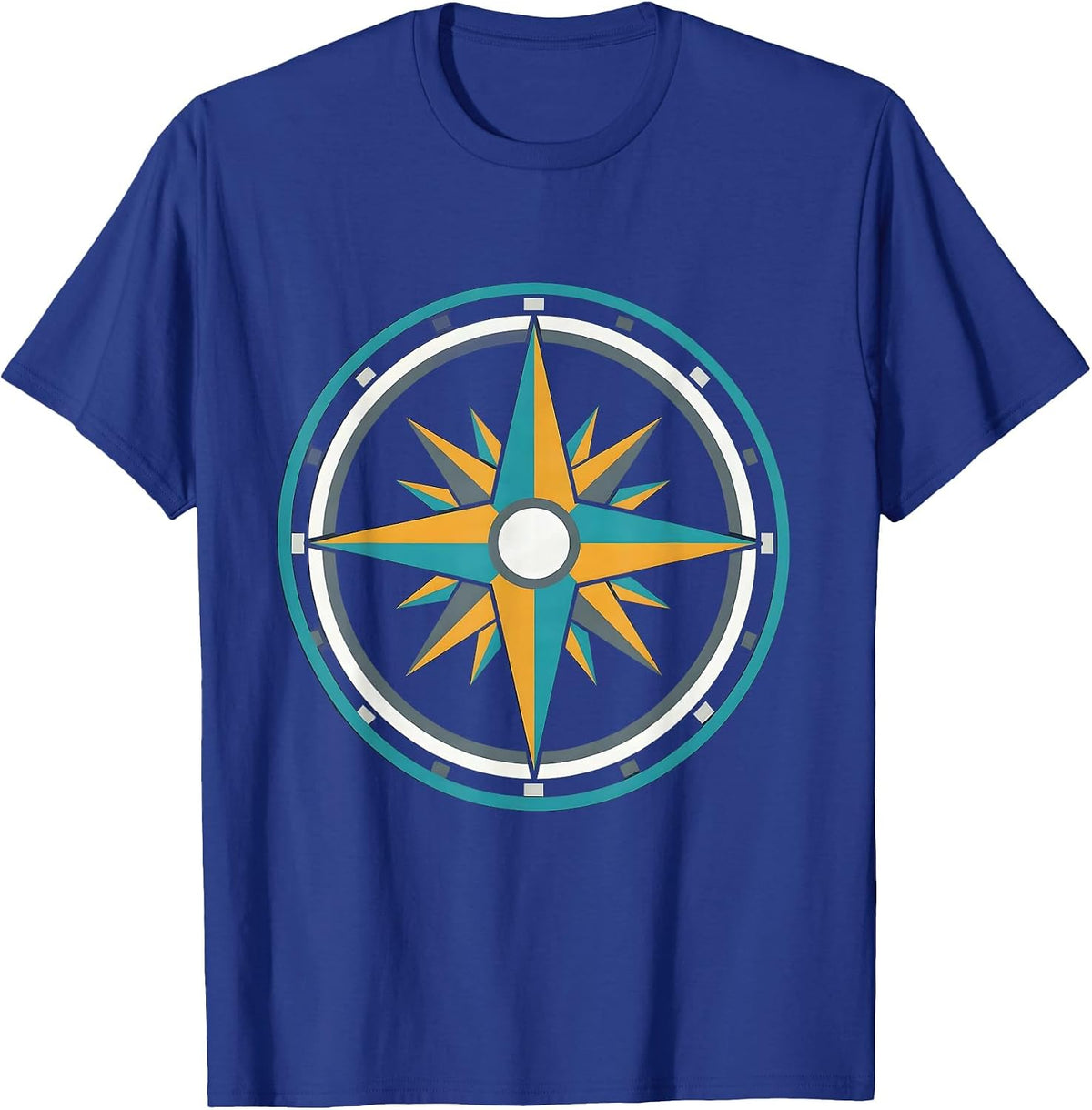 Paraprofessional Chalk Compass Rose Graphic T-Shirt - Royal Blue