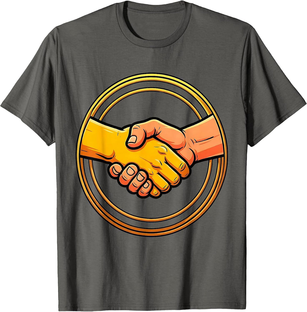 Men's Relay Race Handoff Graphic Tee T-Shirt - Asphalt Grey