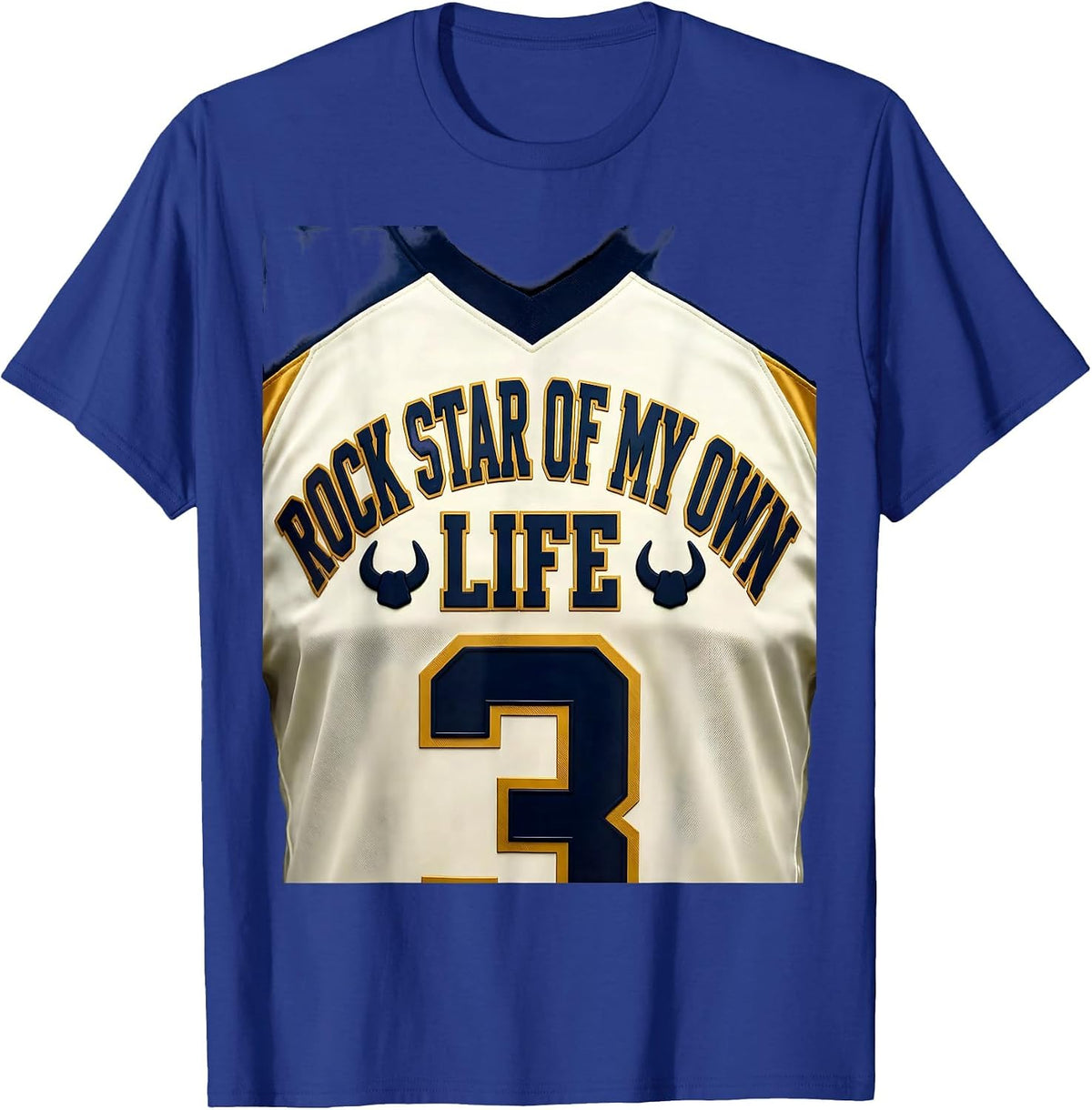 Rock Star Of My Own Life Funny Rock Fan Music Humor T-Shirt - Royal Blue