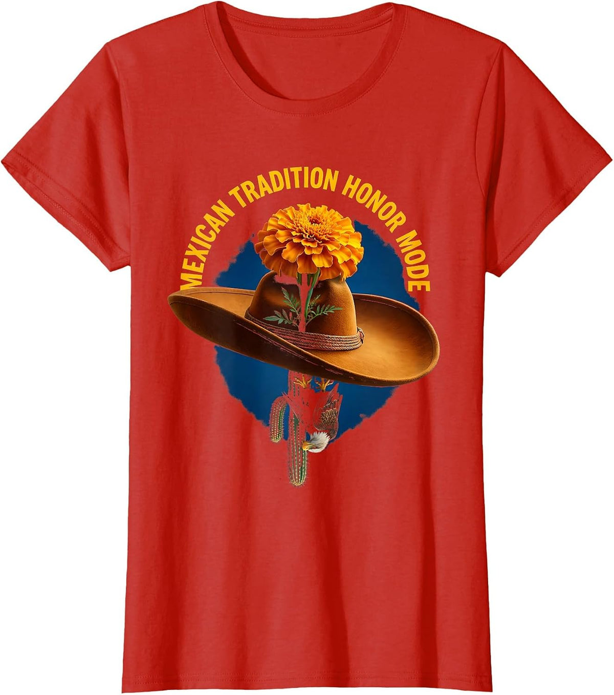 5 de Mayo Mexican Tradition Honor Mode Design T-Shirt - Red