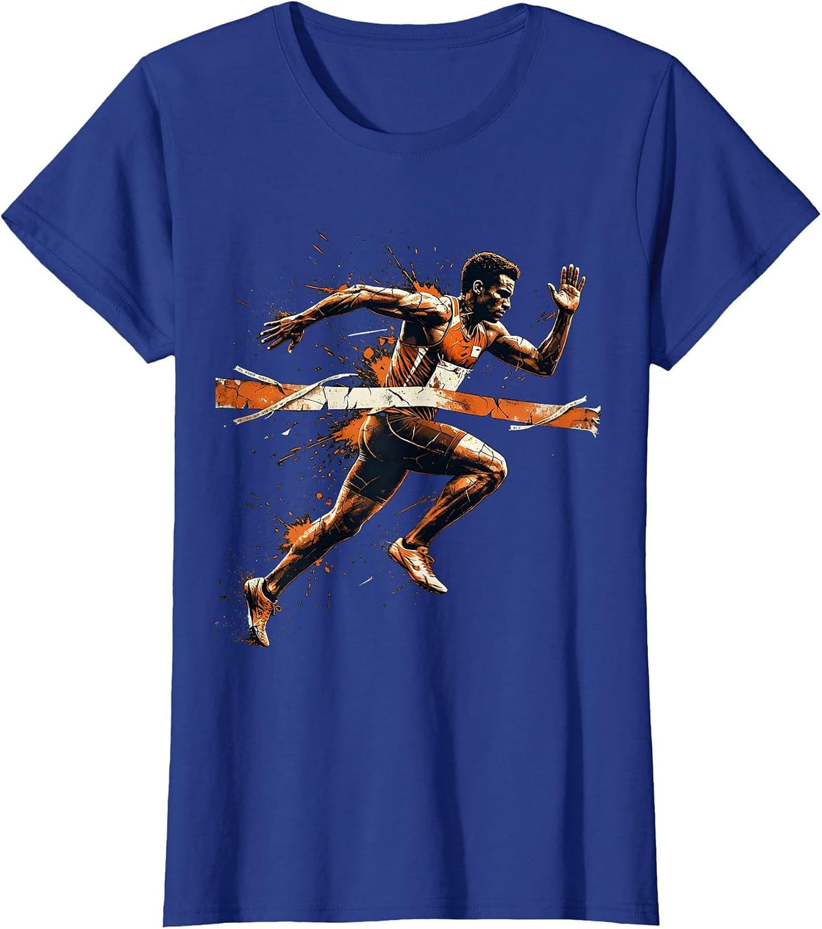 Women's Team Jeremiah Finish Line Sprint Graphic T-Shirt - Royal Blue