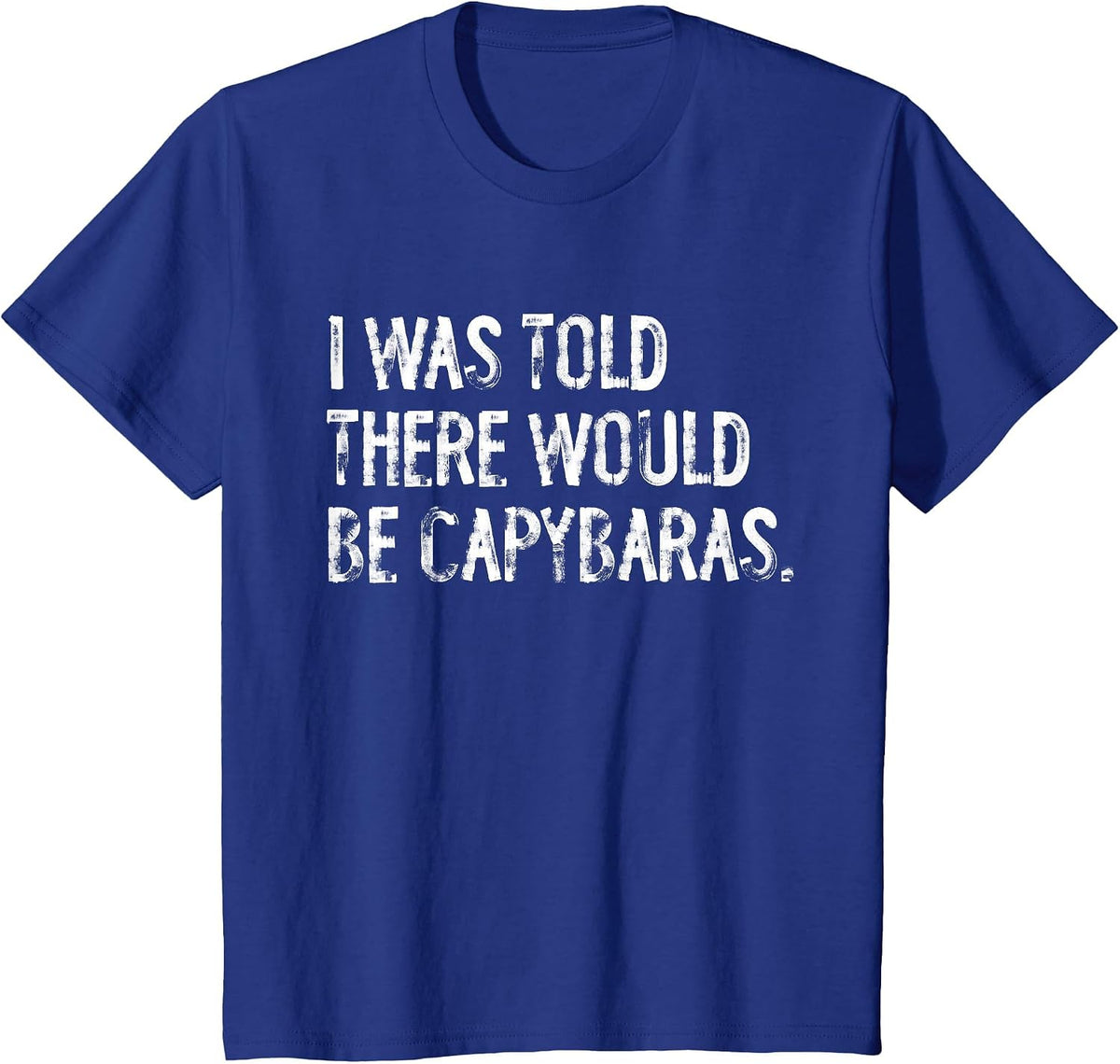 I was Told There Would Be Capybaras T-Shirt - Royal Blue