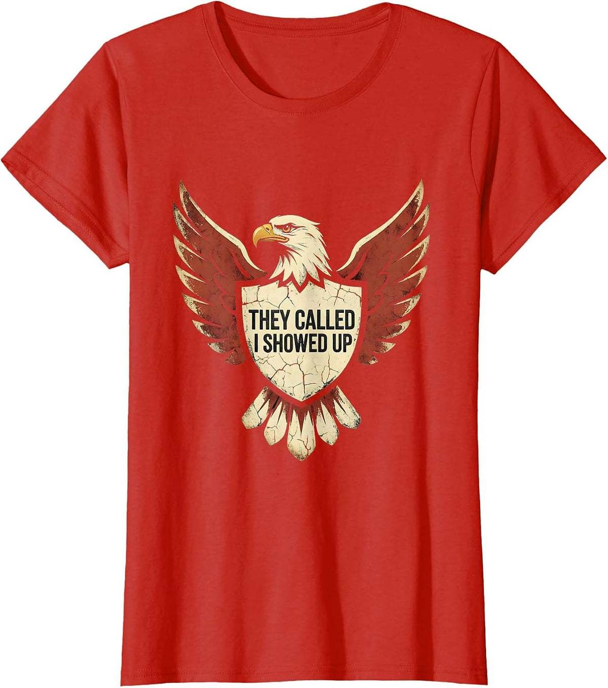 They Called I Showed Up Substitute Teacher Design T-Shirt - Red