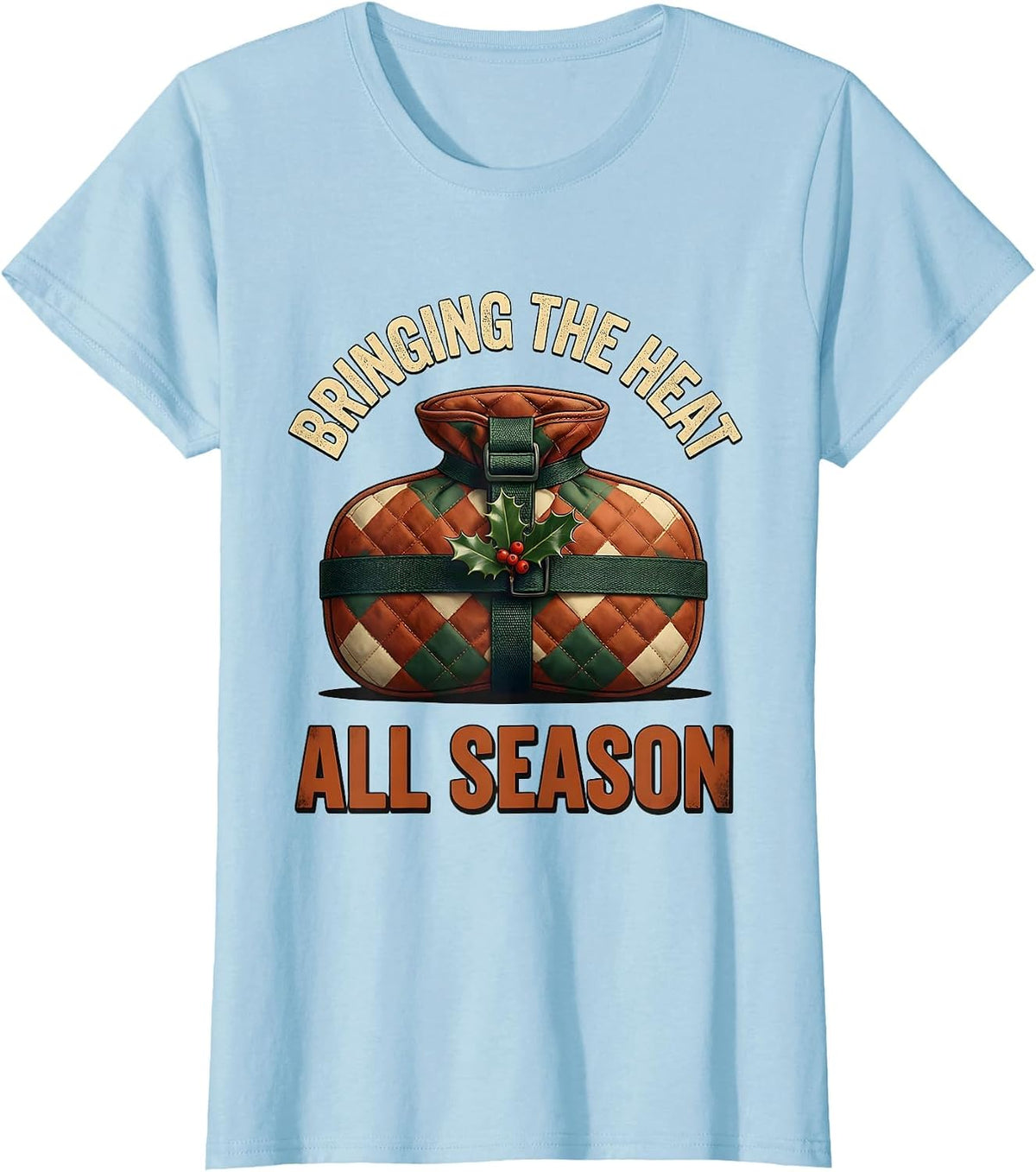 Women's Bringing The Heat All Season Vintage Physical Therapy T-Shirt - Baby Blue