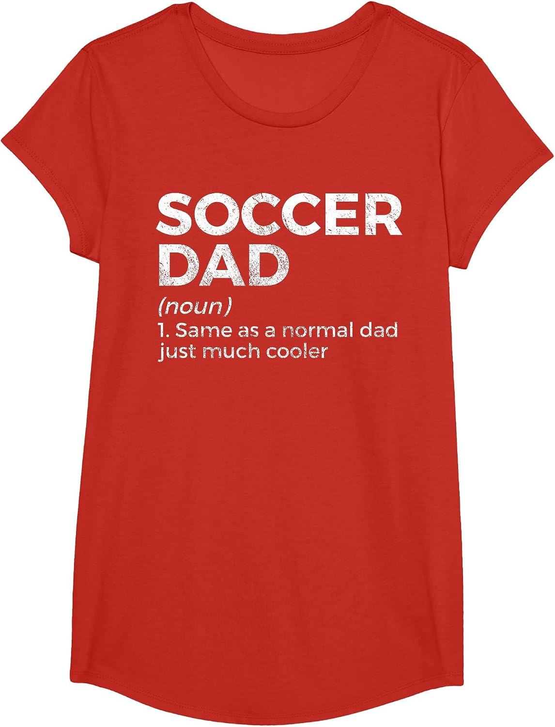 Funny Soccer Dad Definition T-Shirt - Girls Red