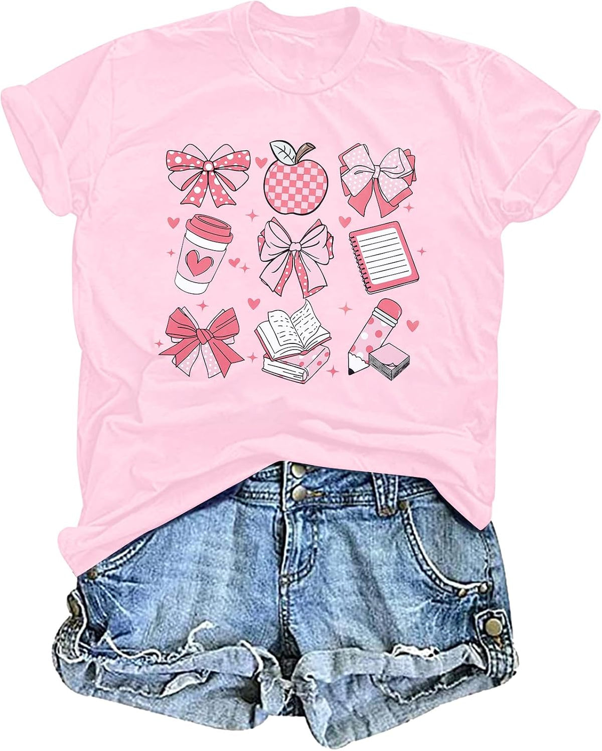 You Got This Shirt Women Teacher Graphic Testing Tshirts Funny Back to School Encouraging Short Sleeve Tees Tops - Pink-4