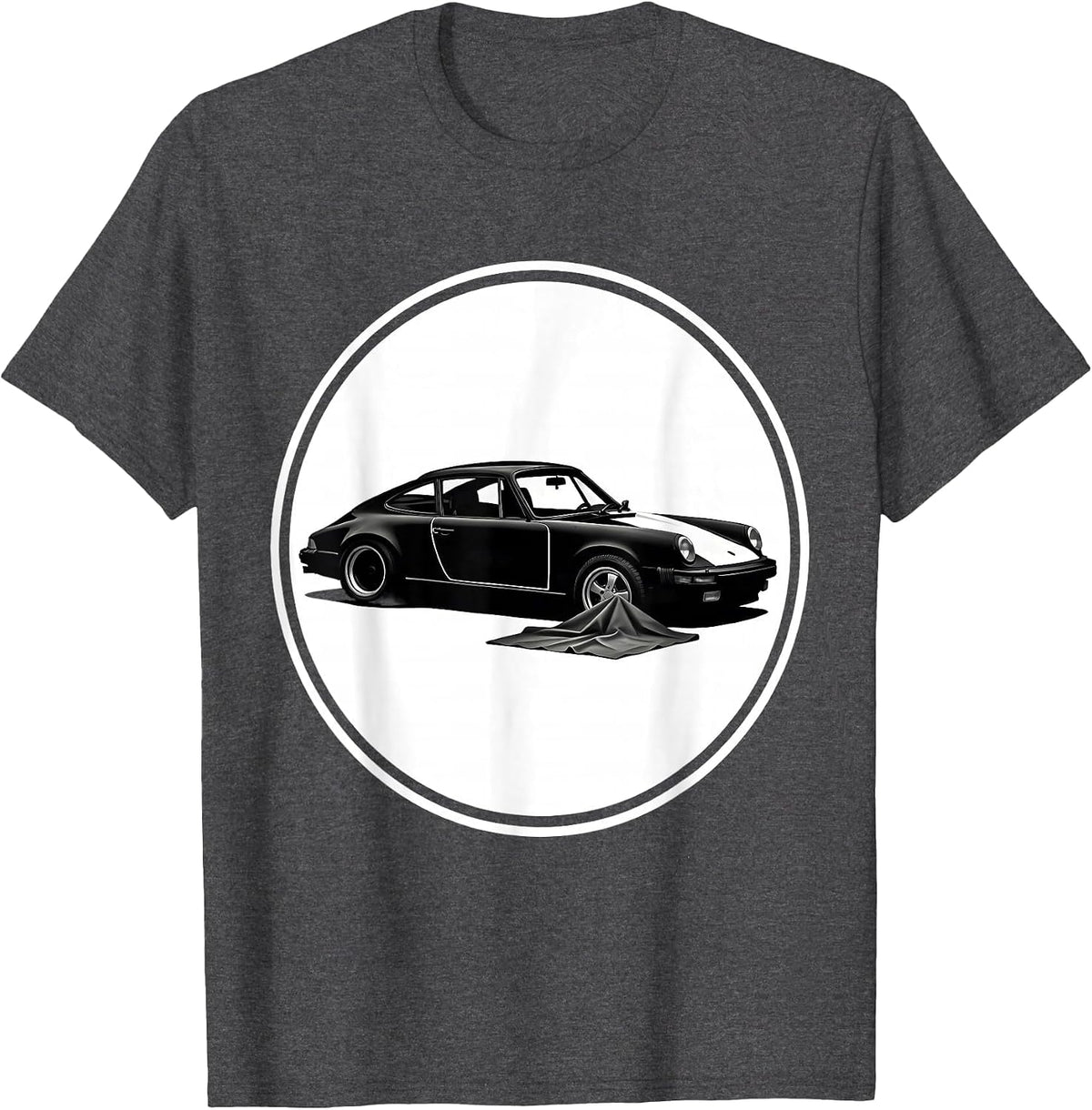 Sealed Classic Coupe Spare Time Car Guy Humor T-Shirt - Dark Heather Grey