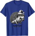 Sleigh Team, Hedgehog Division Funny Ugly Christmas Animal T-Shirt - Royal Blue