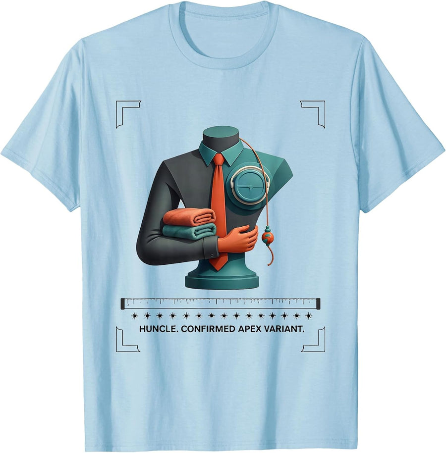 Men's Huncle Confirmed Apex Variant Funny Uncle Godfather Proposal T-Shirt - Baby Blue