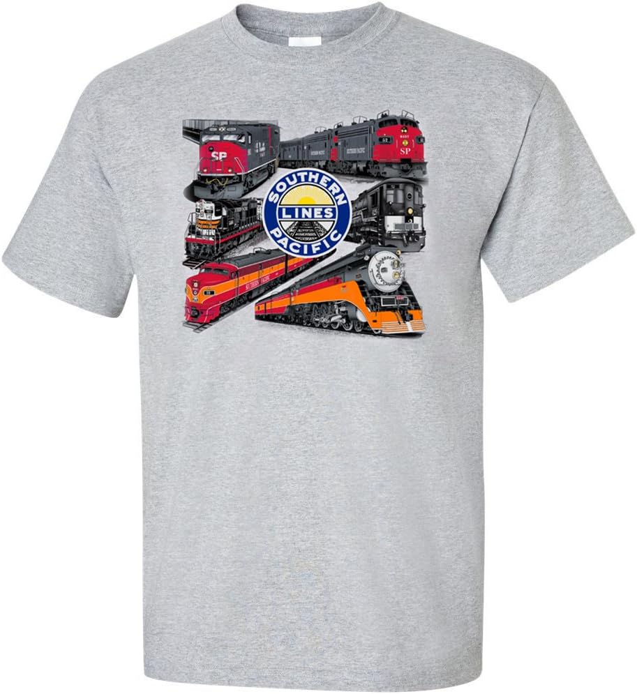 Daylight Sales Southern Pacific Lives! Authentic Railroad T-Shirt Tee Shirt [54] - Kids Grey