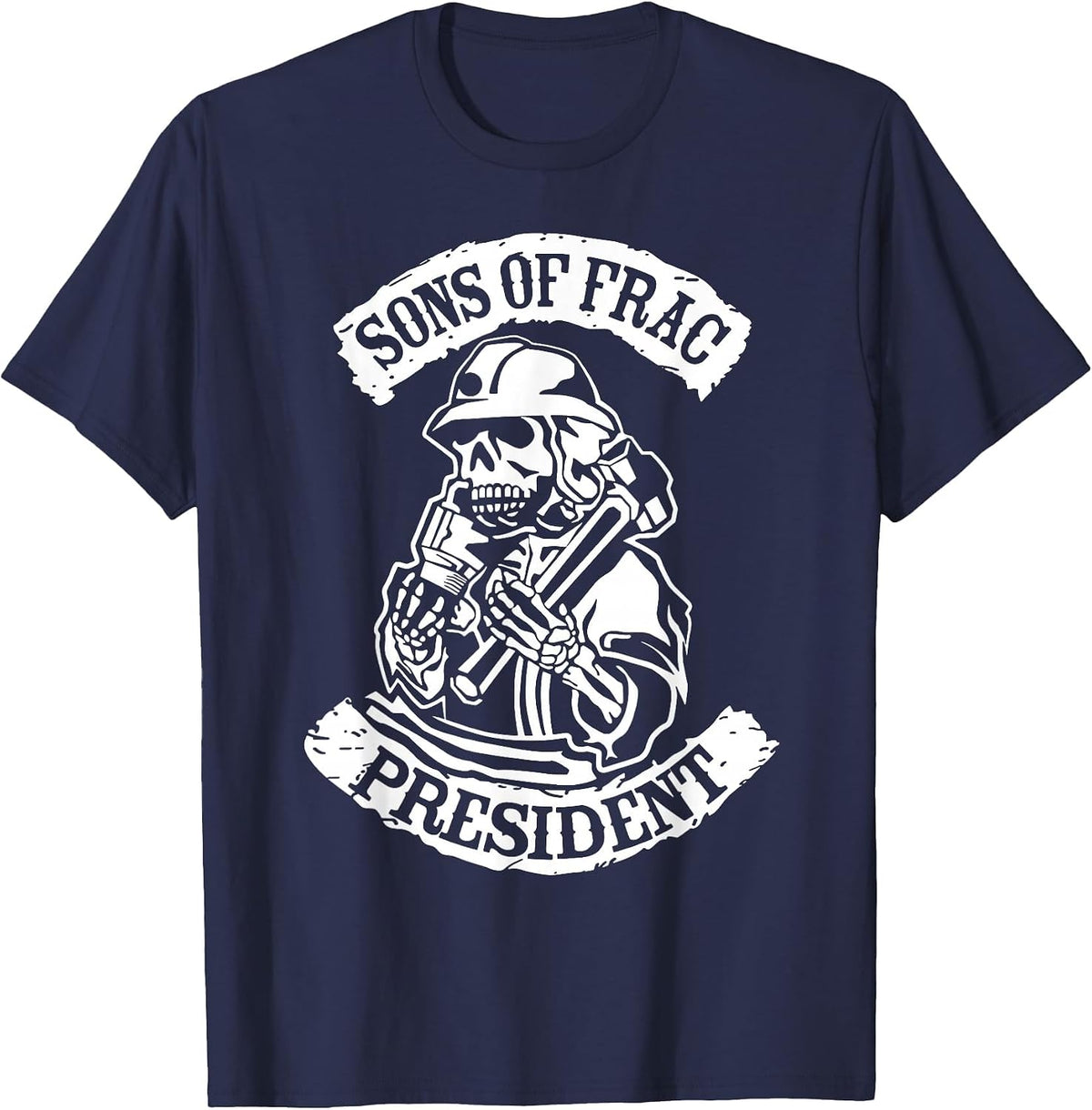 Sons of FRAC President T-Shirt - Navy Blue