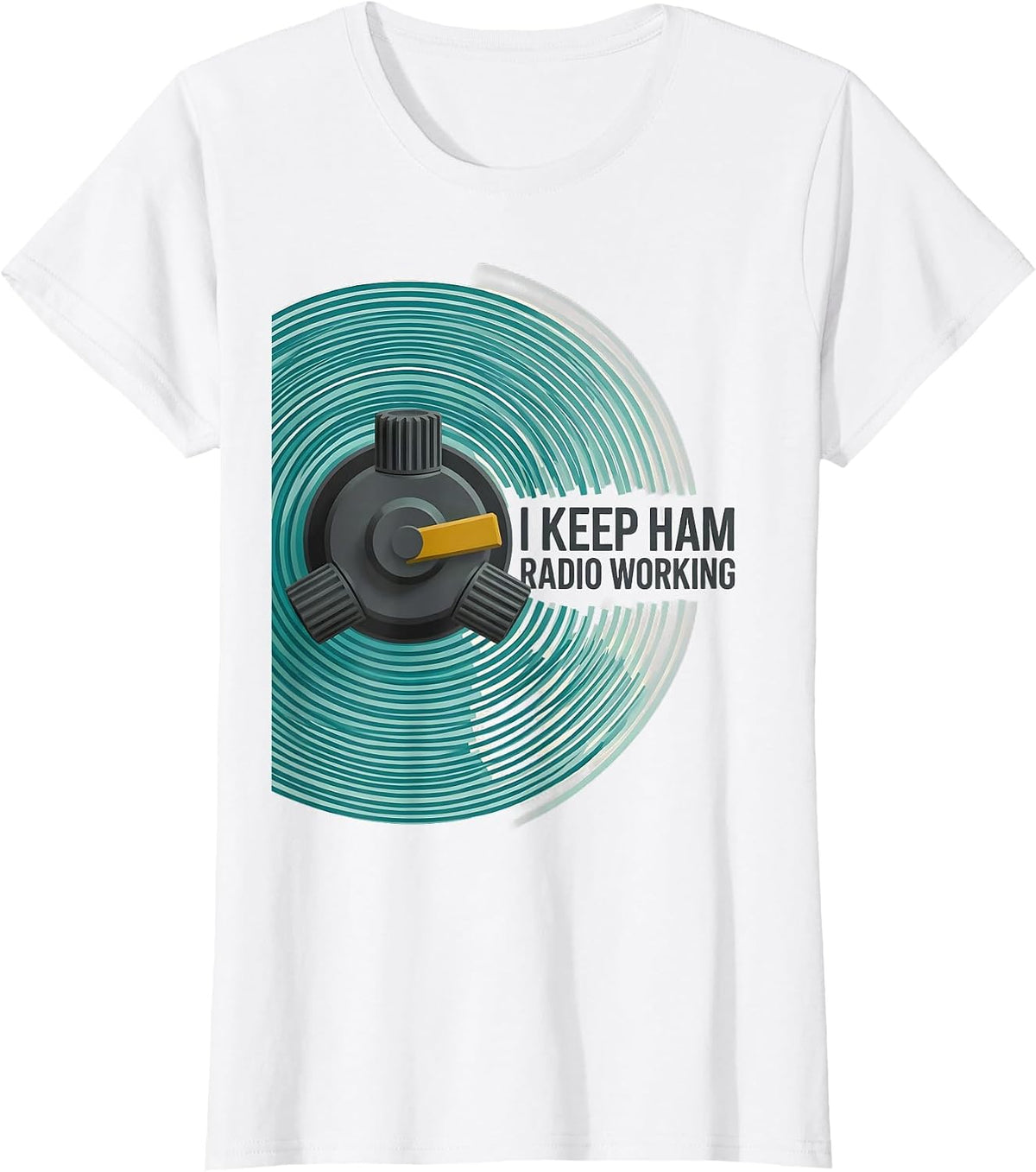 I Keep Ham Radio Working Midcentury Modern Ham Radio T-Shirt - White