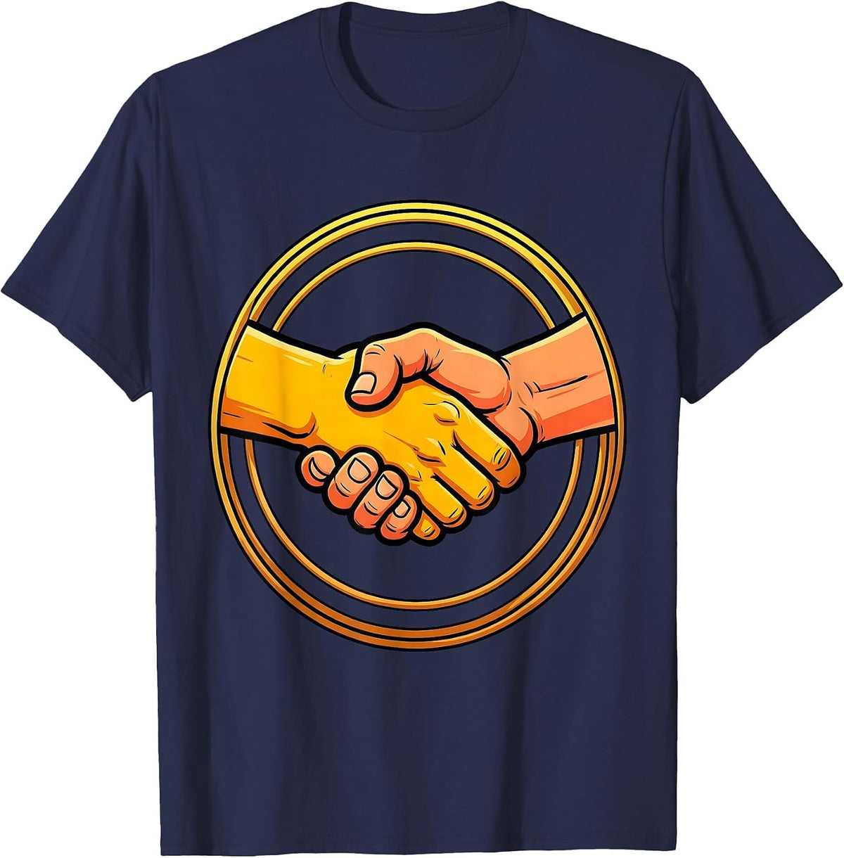 Men's Relay Race Handoff Graphic Tee T-Shirt - Navy Blue