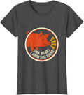 Women's Oink Means I Know That Sound Funny Pig Lover Pet Humor T-Shirt - Dark Heather Grey