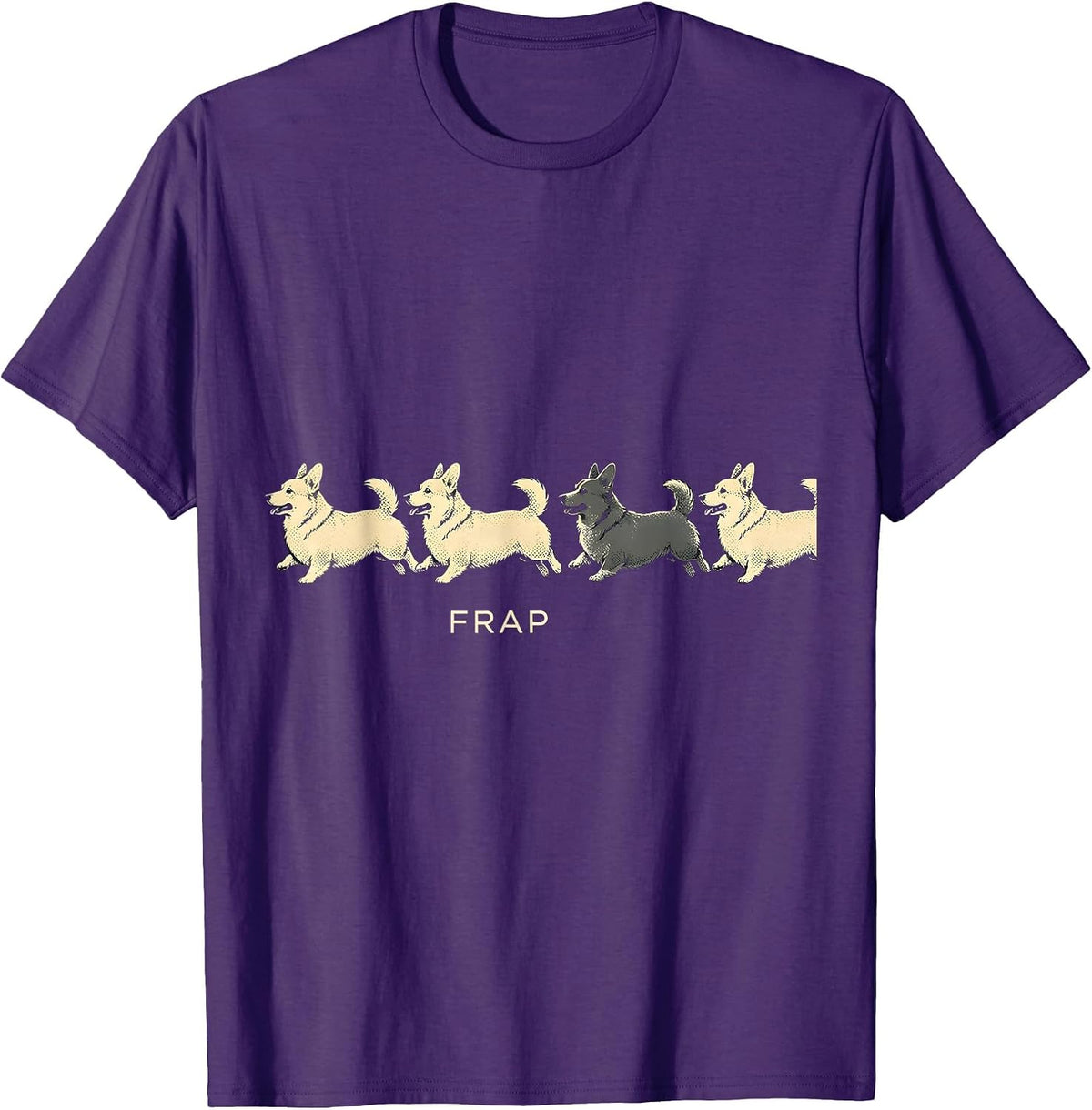 Frap Funny Corgi Dog Lover Corgi Mom Dad T-Shirt - Purple