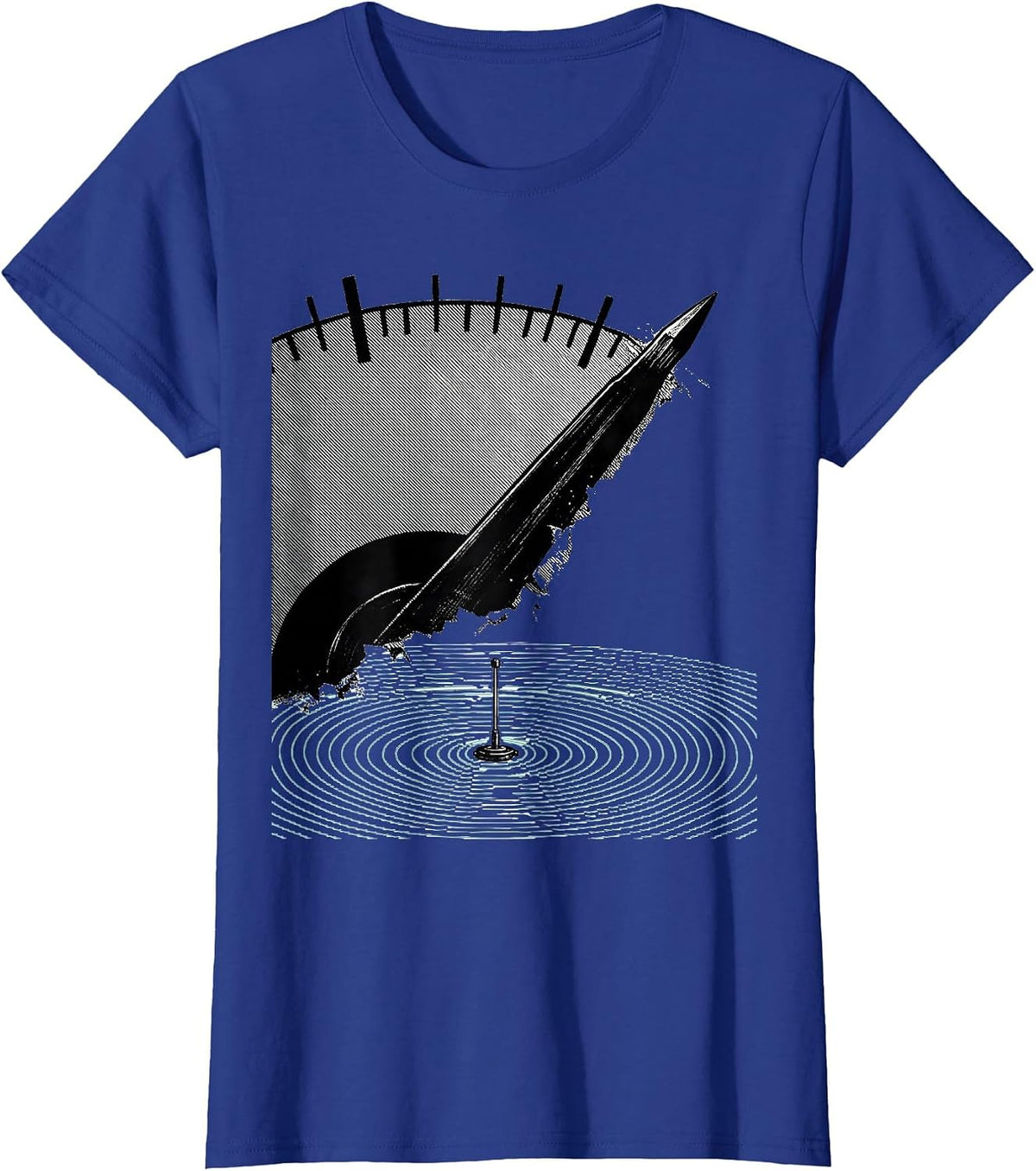 Women's Analog Meter Needle Ham Radio Operator Humor T-Shirt - Royal Blue