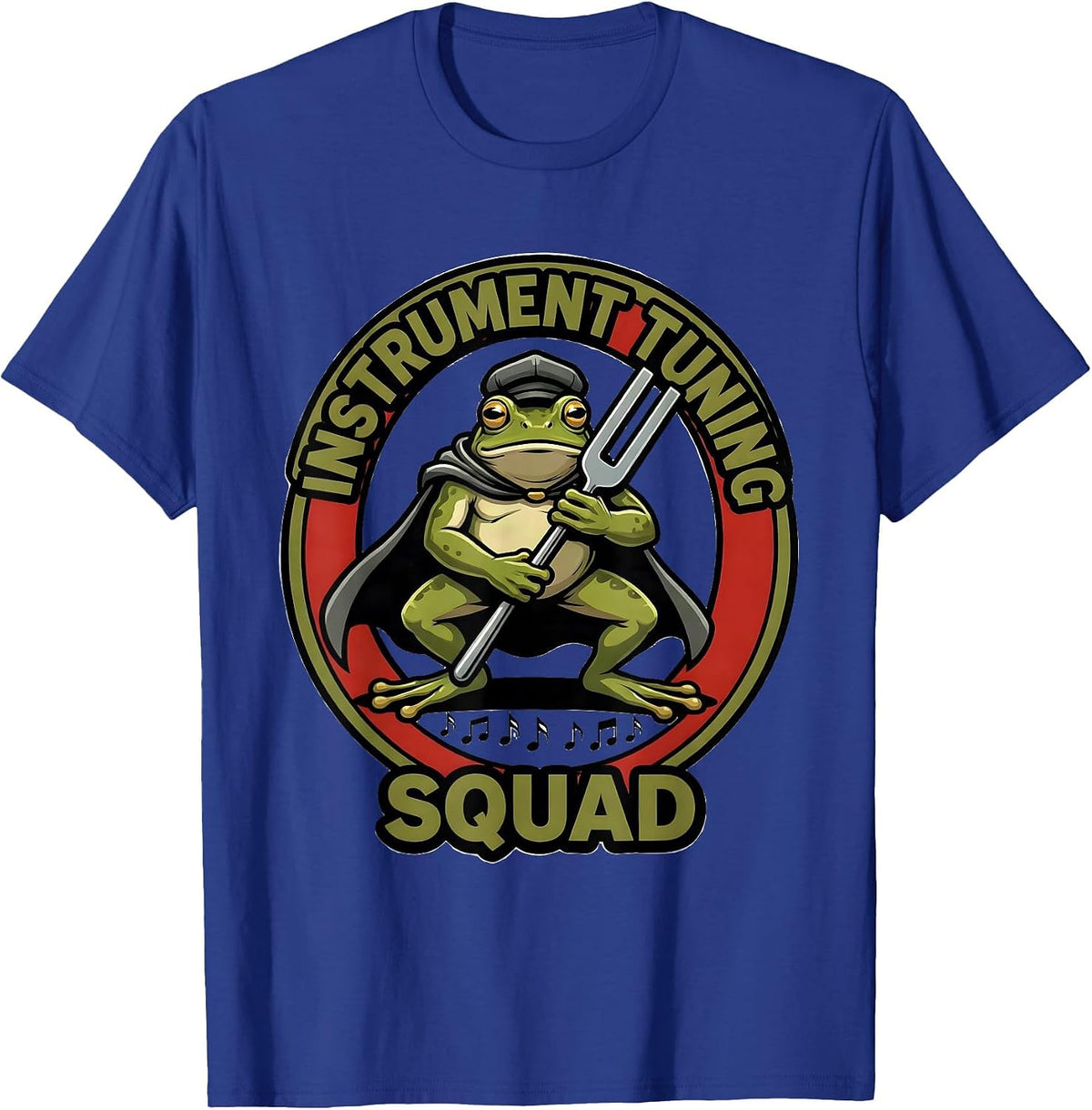 Instrument Tuning Squad Funny Frog Teacher Back to School T-Shirt - Royal Blue