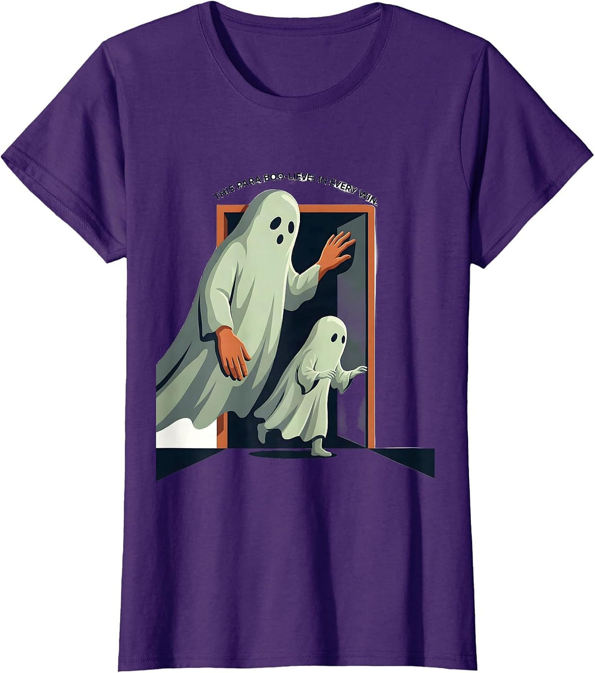 Women's This Para Boo-lieves In Every Win Funny Paraprofessional T-Shirt - Purple