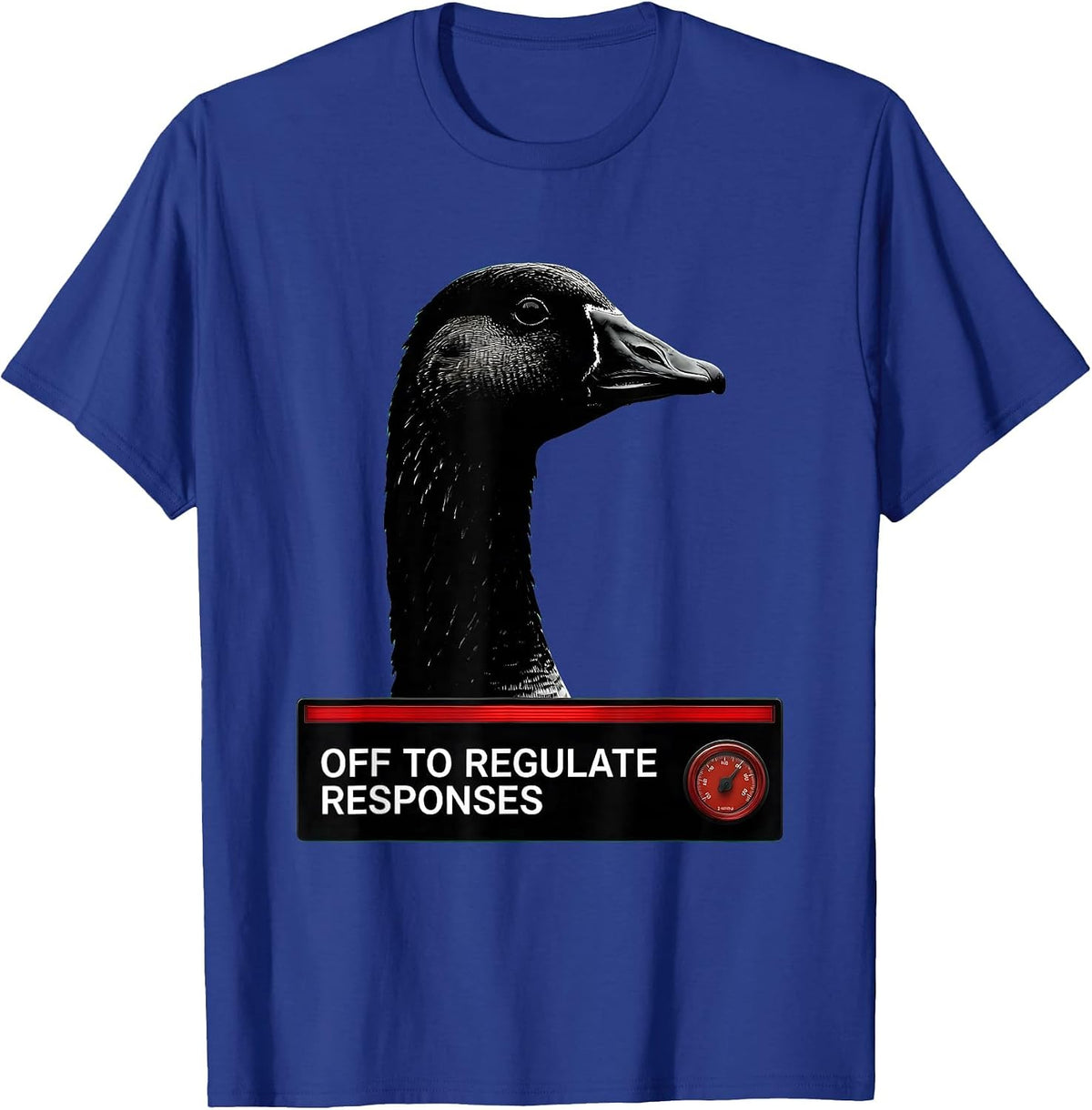 Men's Off To Regulate Responses Funny Mental Health Therapist T-Shirt - Royal Blue