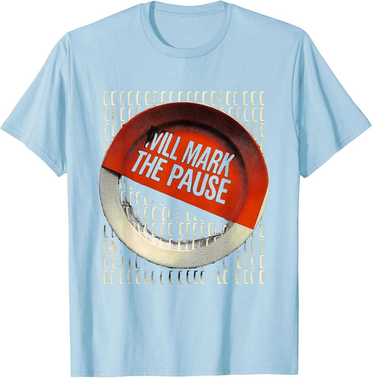 Men's Will Mark The Pause Funny Shakespeare Literary Humor Book T-Shirt - Baby Blue